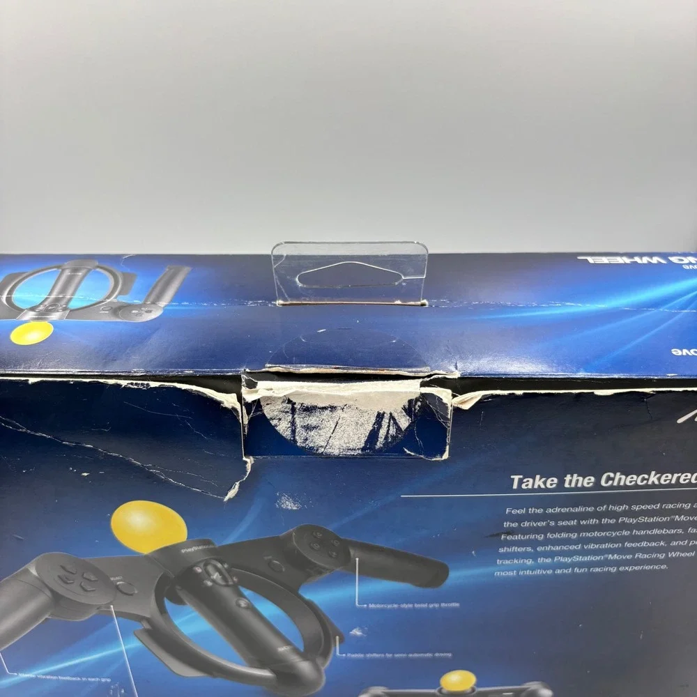 Sony PlayStation Move Racing Wheel PS3 Black CECHYA-ZWA1 Accessory OPEN BOX